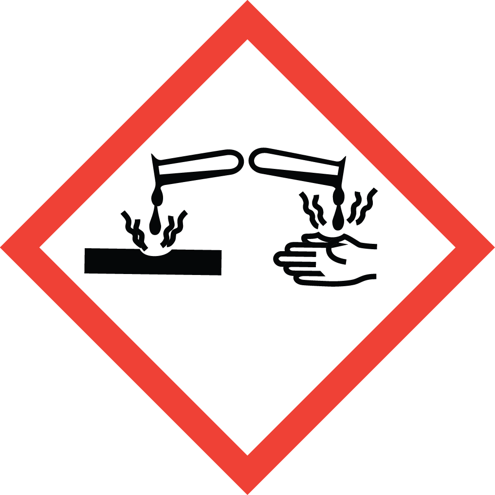 GHS05: Corrosive pictogram