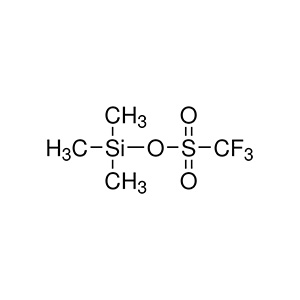 Molecular structure of Trimethylsilyl Triflate (TMSOTf)