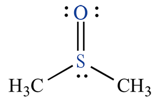 Molecular structure of DMSO