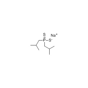 Molecular Structure of Sodium Diisobutyl Dithiophosphinate Molecular Structure of Sodium Diisobutyl Dithiophosphinate