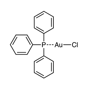 Molecular Structure of Chloro(triphenylphosphine)gold(I)