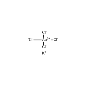 Molecular Structure of Potassium Tetrachloroaurate(III)