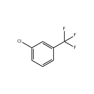 Molecular Structure of 3-Chlorobenzotrifluoride