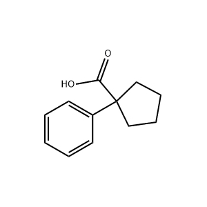 Molecular Structure of 1-Phenyl-1-cyclopentanecarboxylic acid Molecular Structure of 1-Phenyl-1-cyclopentanecarboxylic acid