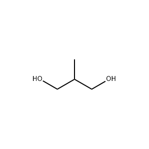 Molecular Structure of 2-Methyl-1,3-propanediol