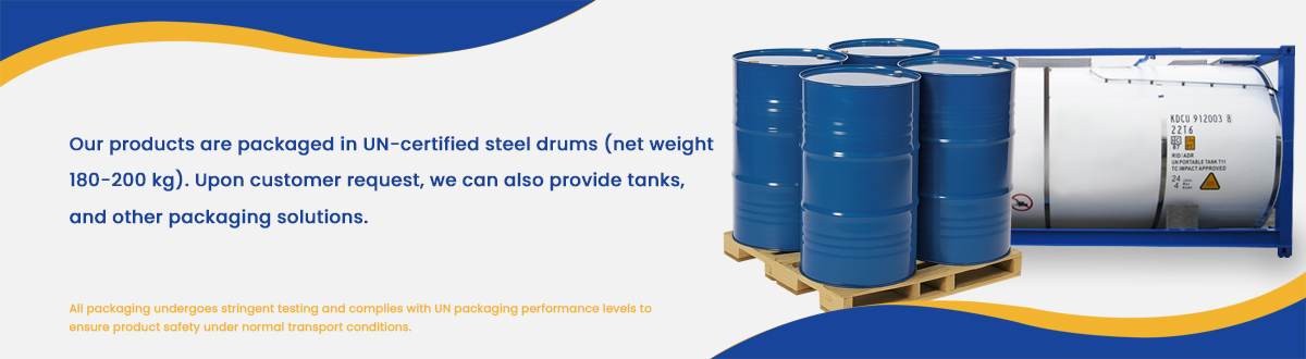 Chlorotrimethylsilane steel drum and tank packaging